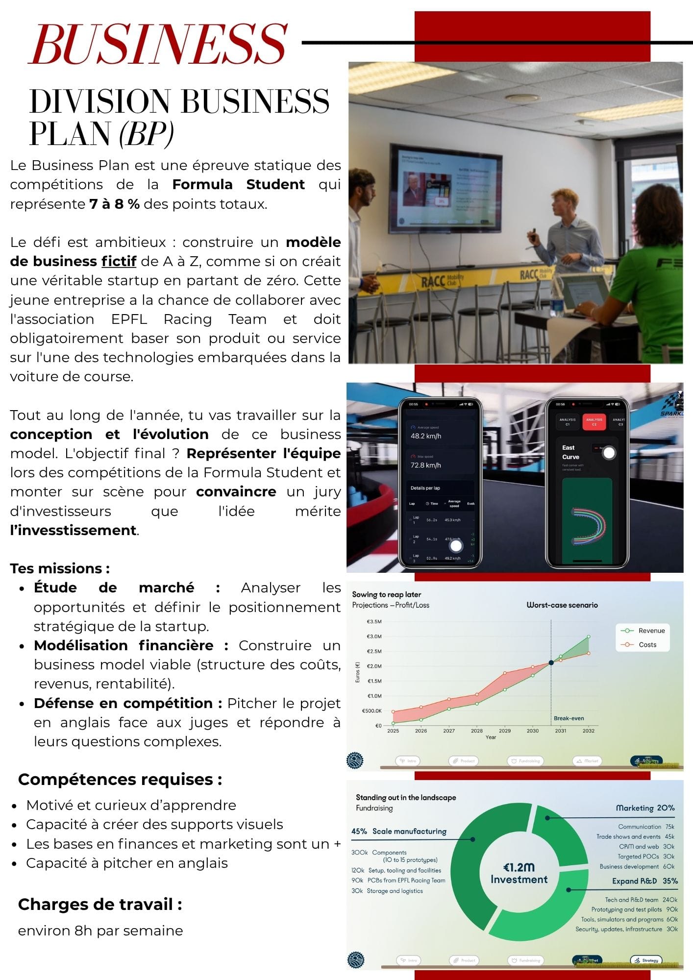 Page de la brochure de recrutement 10