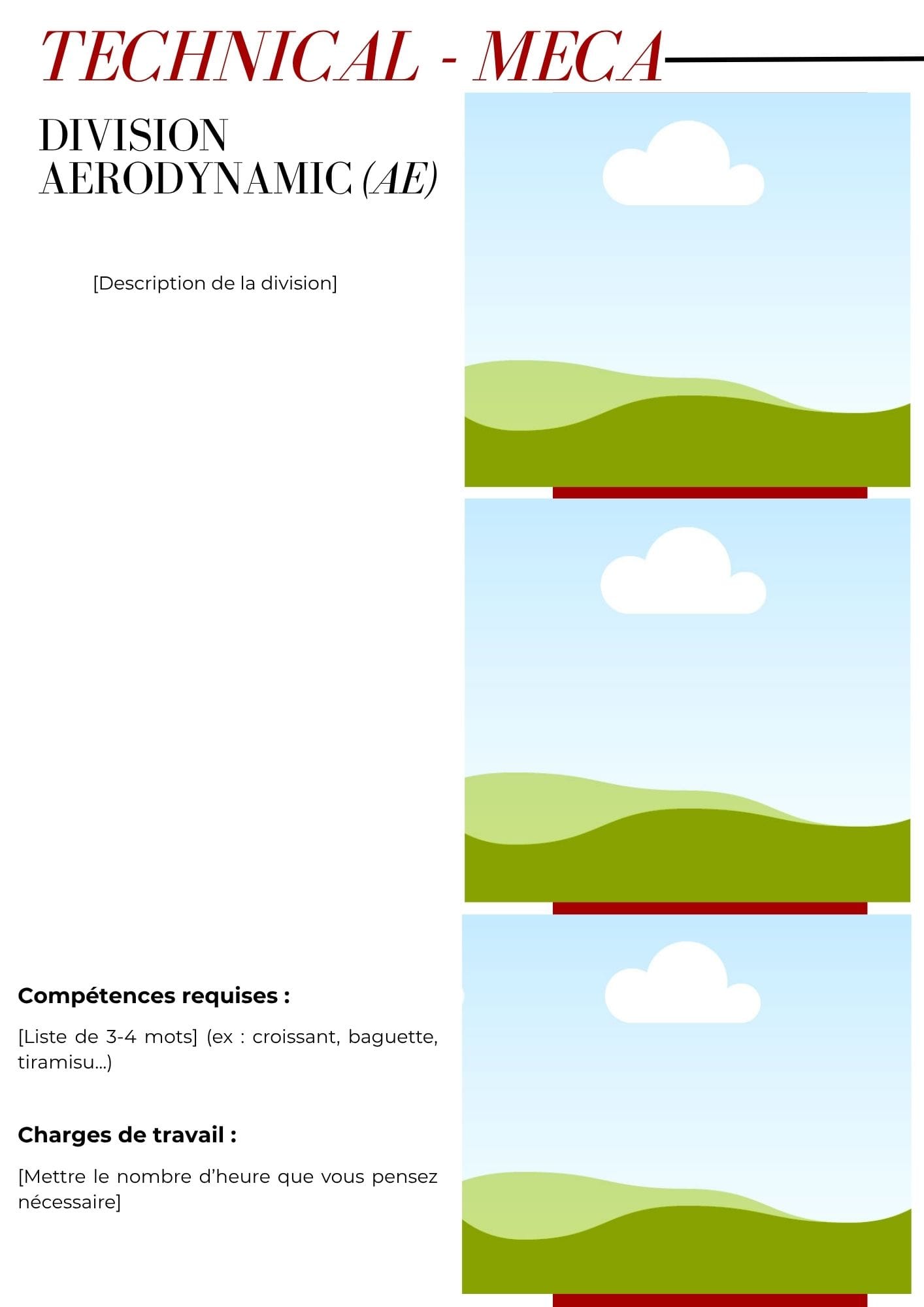 Page de la brochure de recrutement 12