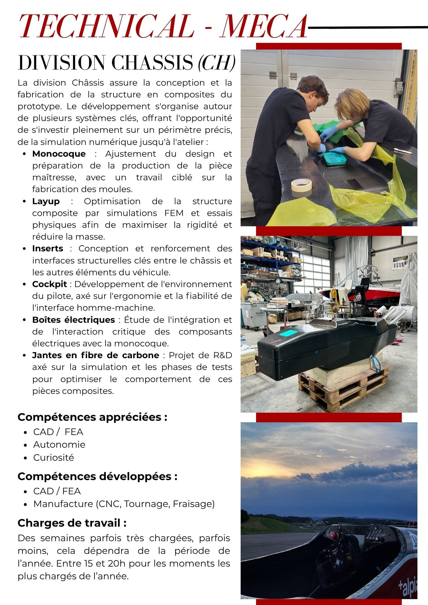 Page de la brochure de recrutement 13