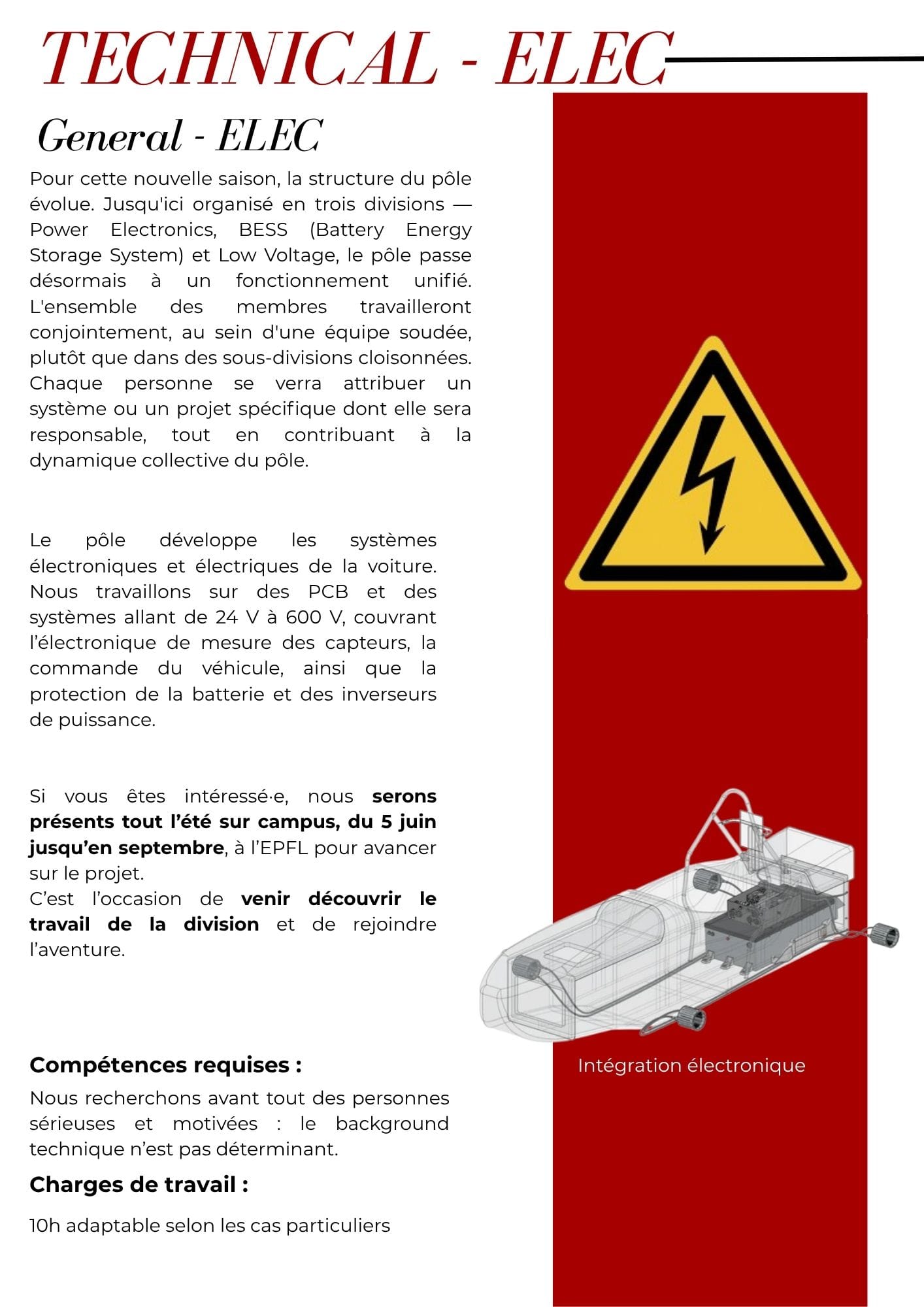Page de la brochure de recrutement 15