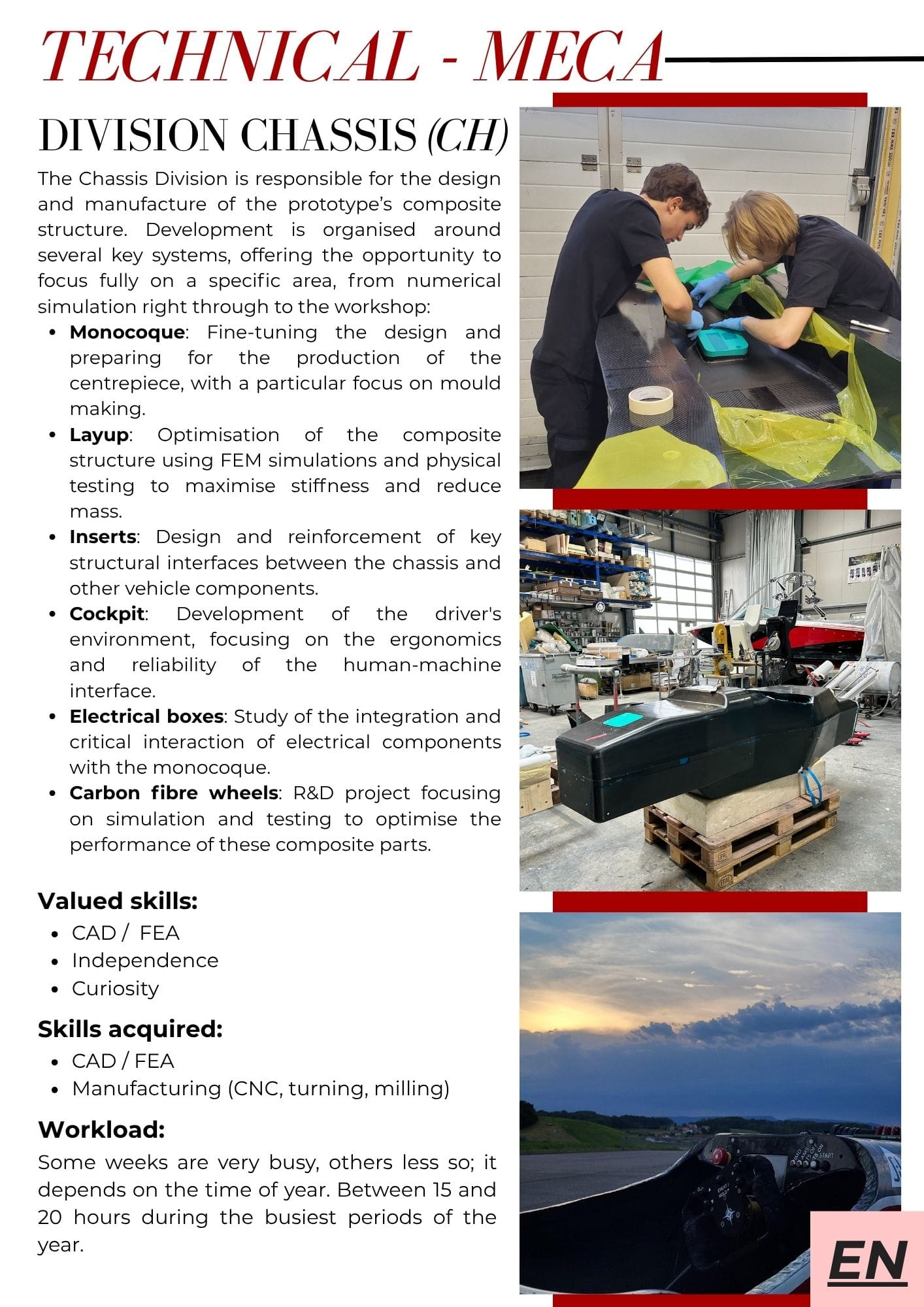 Page de la brochure de recrutement 31