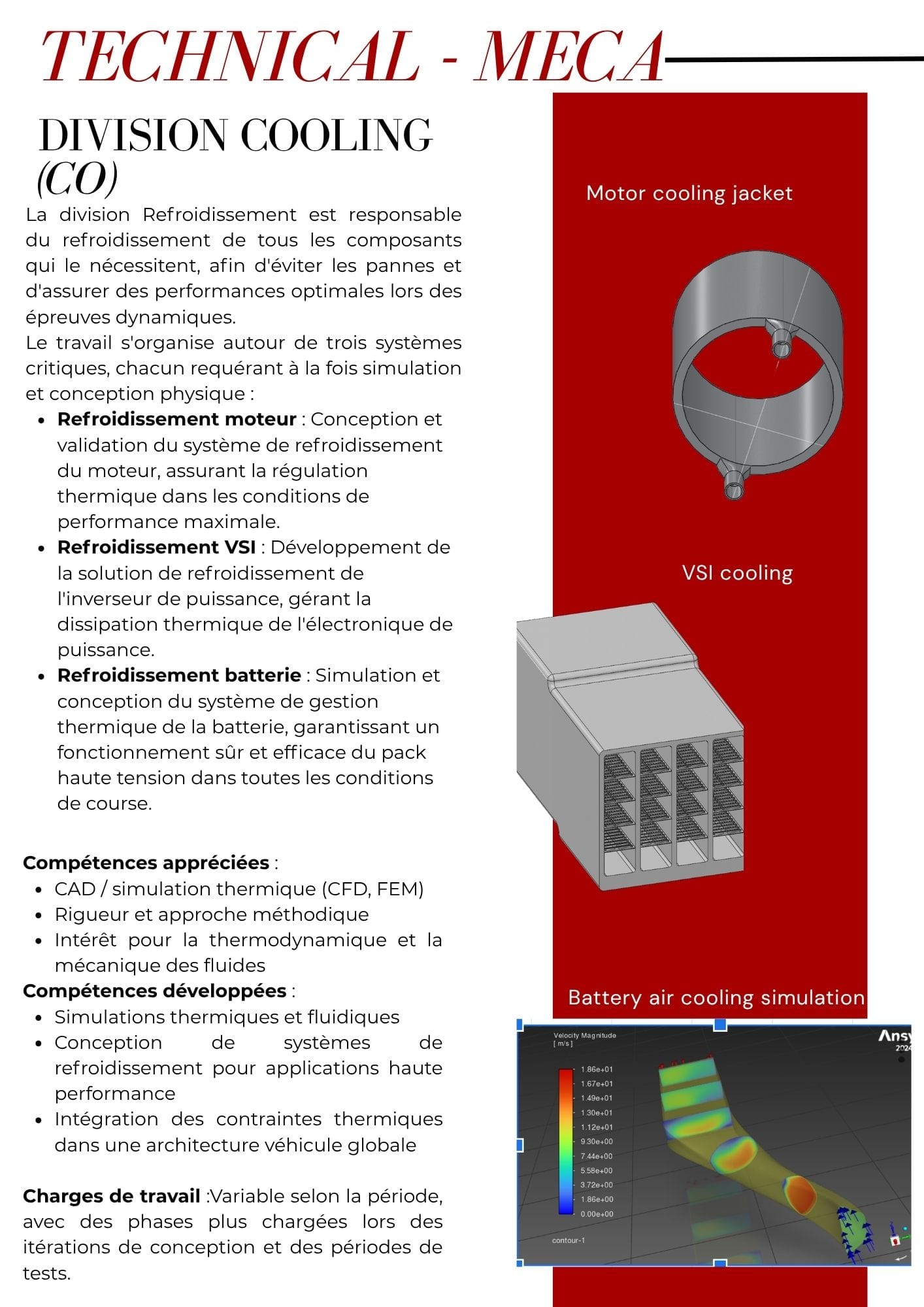 Page de la brochure de recrutement 11