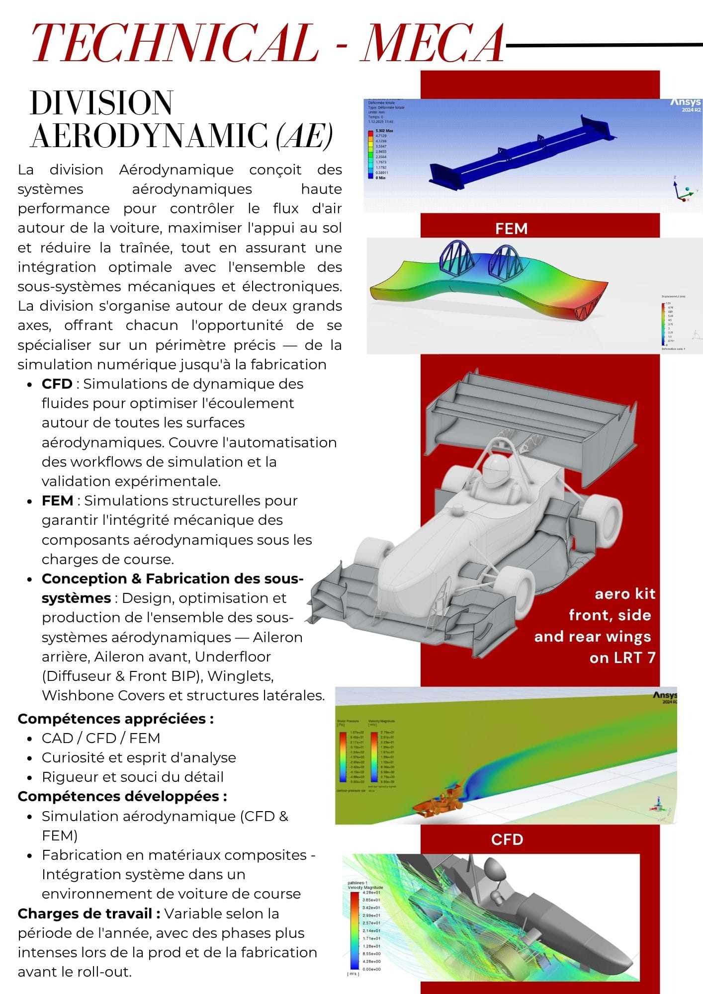 Page de la brochure de recrutement 12