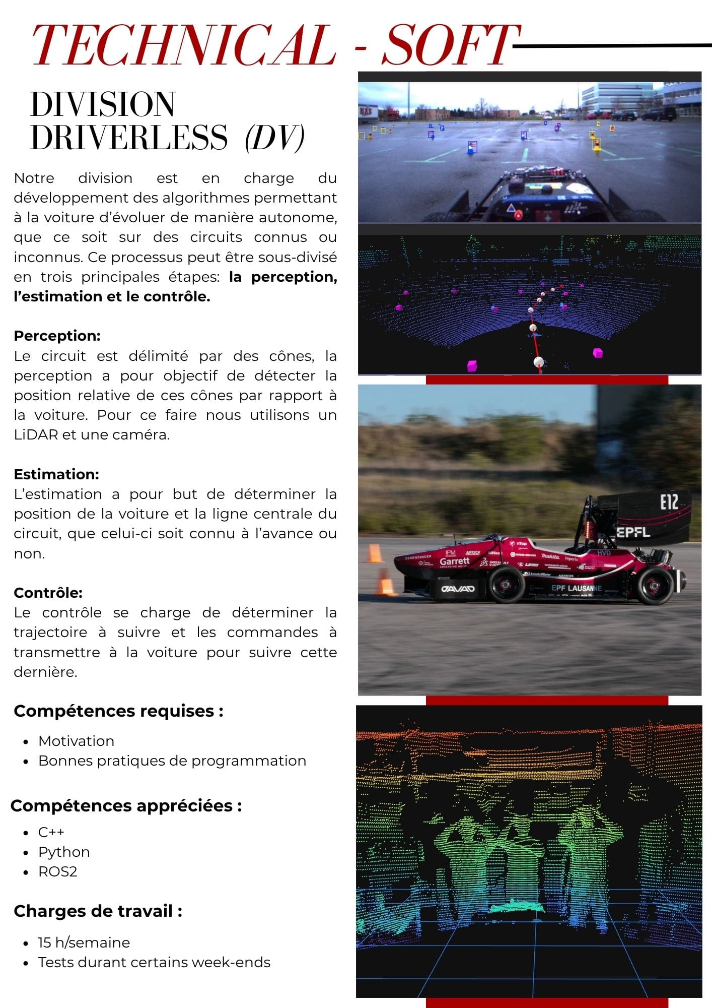 Page de la brochure de recrutement 18